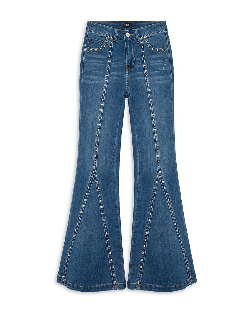 Truce Kids' Studded Flare Jeans In Denim