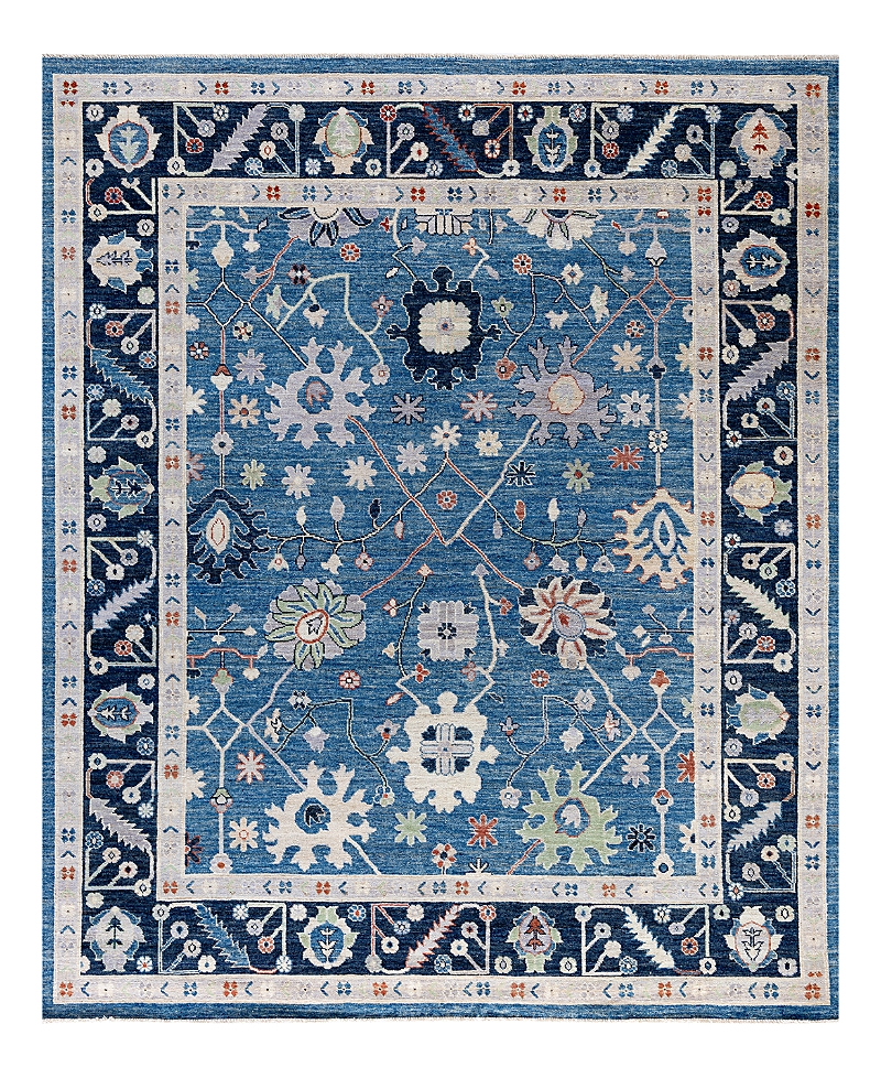 Bloomingdale's Colorful Oushak M1945 Area Rug, 8' X 9'7 In Light/blue