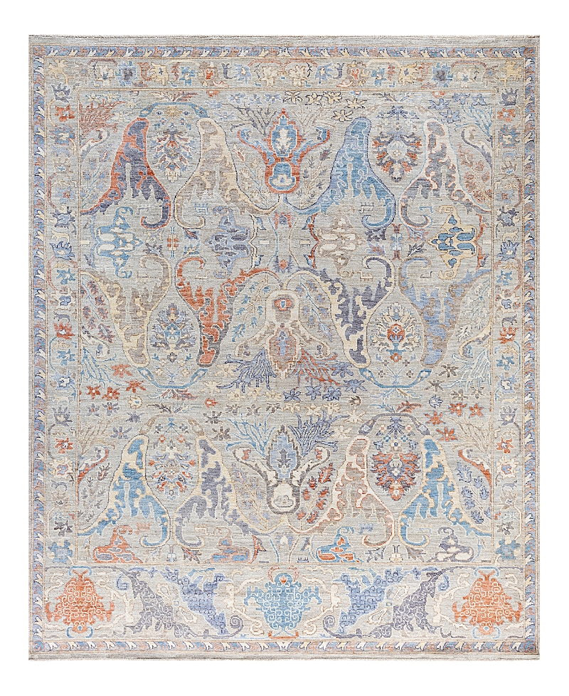 Bloomingdale's Colorful Oushak M1945 Area Rug, 8'1 X 10' In Light/grey