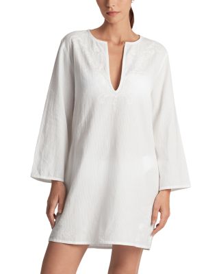 Ralph Lauren - Embroidered Tunic Swim Cover-Up