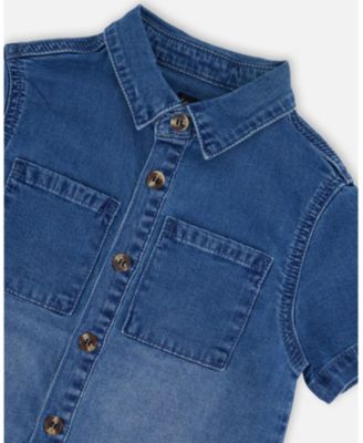 Boys' Short Sleeve Button Down Shirt - Baby