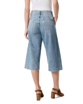 Jamie High Rise Tailored Culotte Jeans in Pacific
