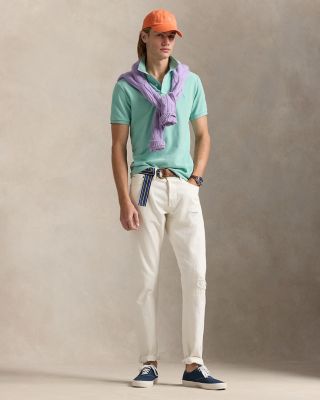 Custom Slim Fit Mesh Polo Shirt