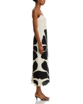 Paloma Linen Exploded Flower Dress