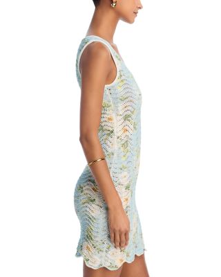 Floral Sweater Knit Tank Dress - Exclusive 