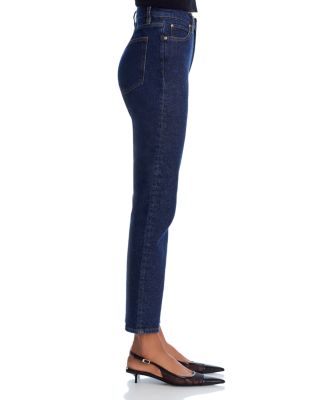 The Borrowed High Rise Ankle Slim Leg Jeans in Taboo