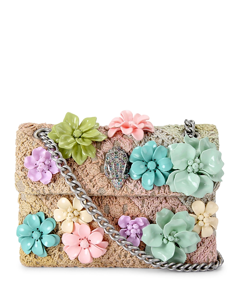 Shop Kurt Geiger Mini Kensington Flowers Crossbody Bag In Open Miscellaneous