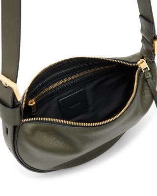 Half Moon Leather Crossbody