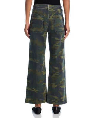 Camouflage Wide Leg Pants