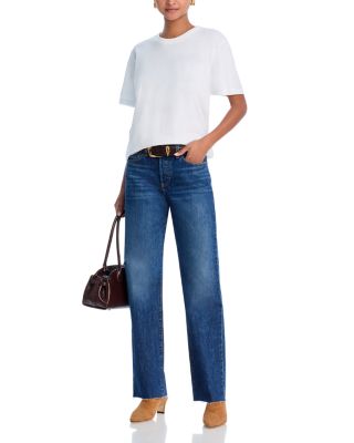 Mid Rise Straight Leg Jeans in Paris