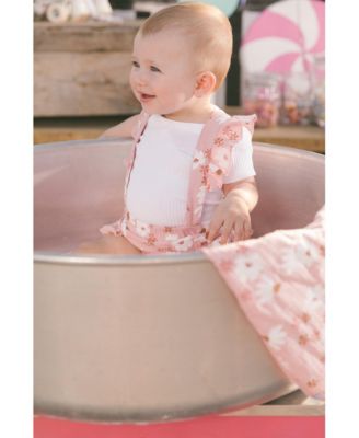 Girls' Printed Muslin Short and Organic Cotton Bodysuit Set - Baby