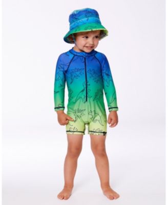Boys' Printed Long Sleeve One-Piece Rashguard - Baby
