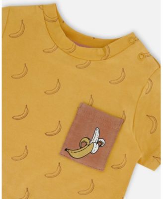 Boys' Printed Organic Cotton Top and Short Set - Baby