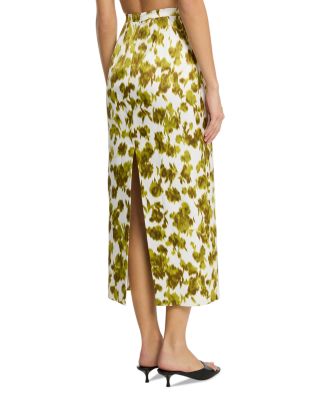 Floral Print Pencil Skirt