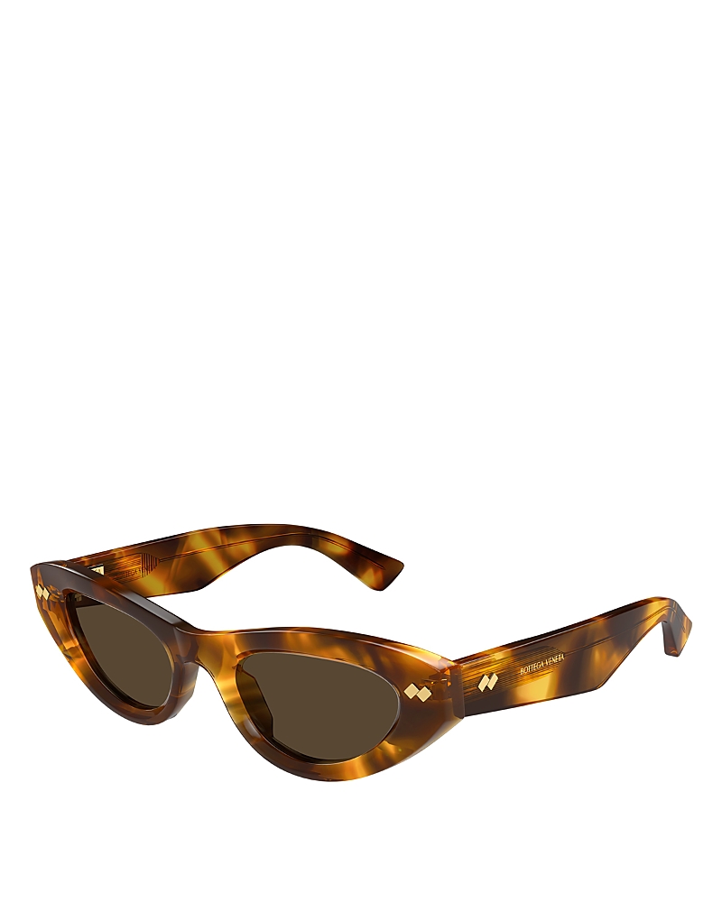 Bottega Veneta Eyewear Cat-eye Frame Sunglasses In Avana