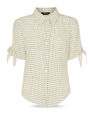 Oval Spot Tie Sleeve Shirt