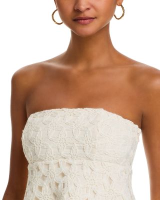 Bowen Strapless Top & Bowen Crocheted Pants