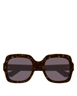 Minimal Squared Sunglasses, 54mm