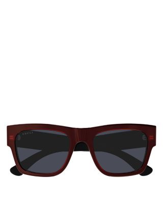 Lacquered Squared Sunglasses, 54mm