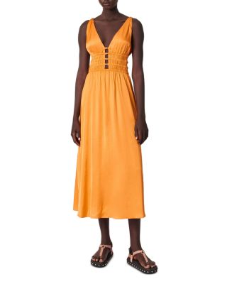 Maje - Satin Look Maxi Dress