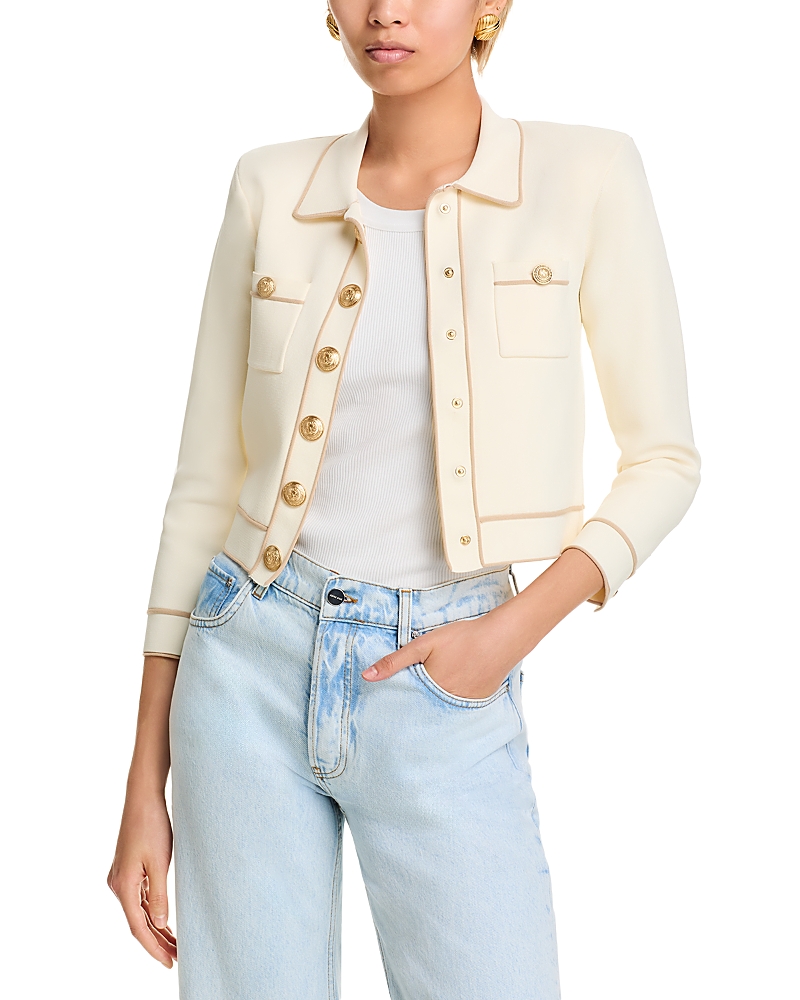 L'Agence Neo Cropped Cardigan