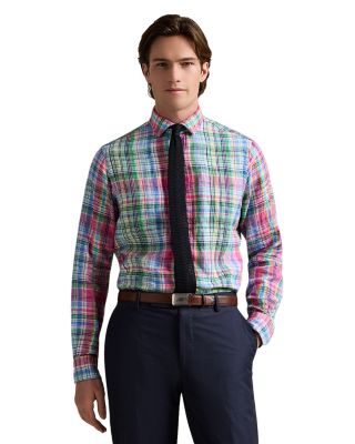 Polo Ralph Lauren - Classic Fit Plaid Slub Linen Shirt