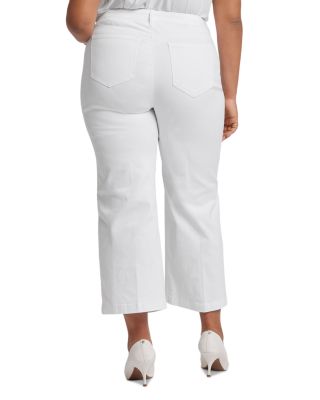Teresa Wide Leg Ankle Jeans in Optic White