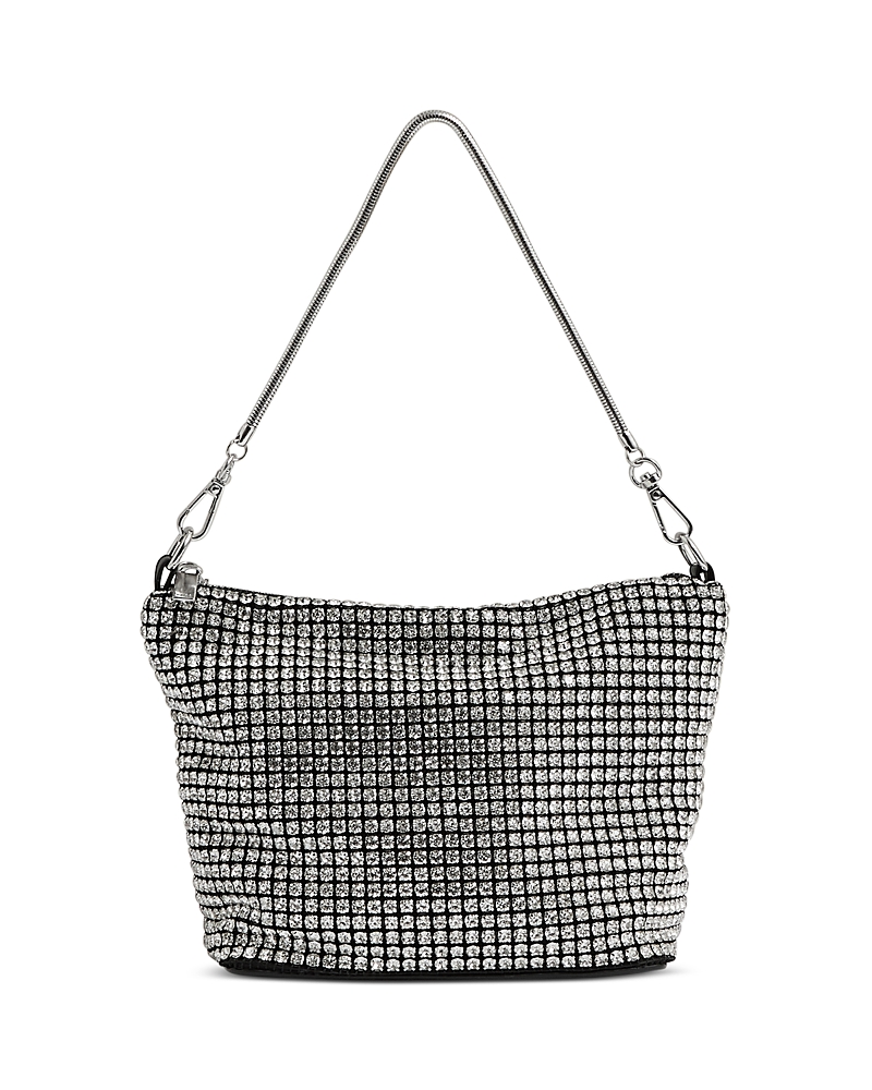 Reiss Leah Crystal Bracelet Pouch In Silver