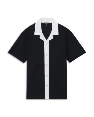 Aster Textured Colorblock Cuban Shirt