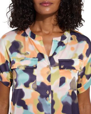 Olena Drop Shoulder Utility Blouse
