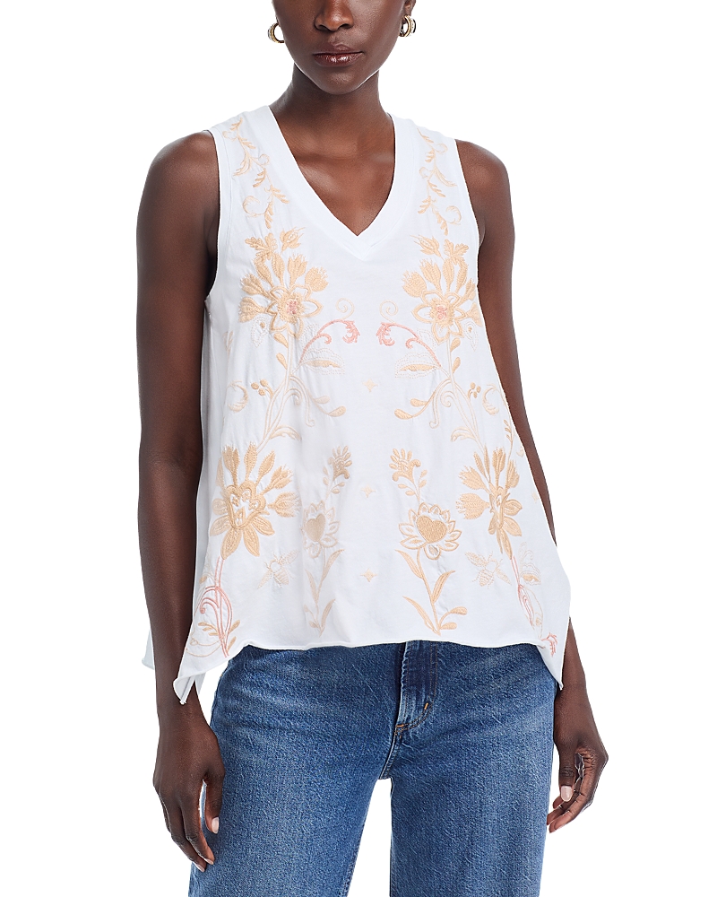 Johnny Was Embroidered Tank Top