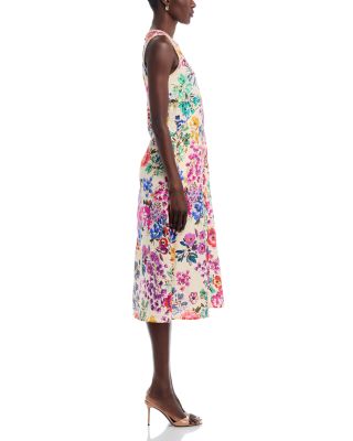 Linen Chevron Tank Dress