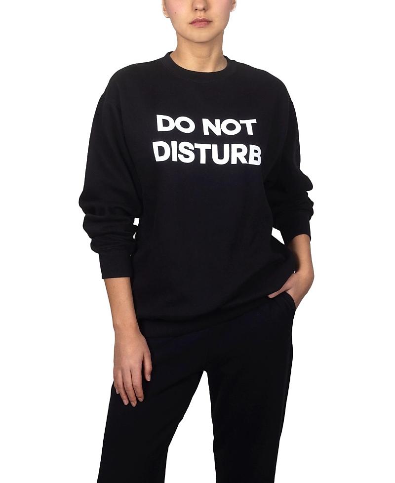 Departure Do Not Disturb Sweatshirt In Black