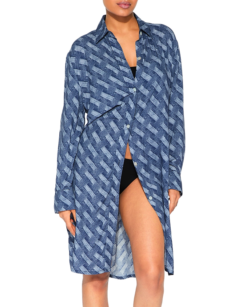 KURT GEIGER RESORT SHIRT DRESS COVER UP