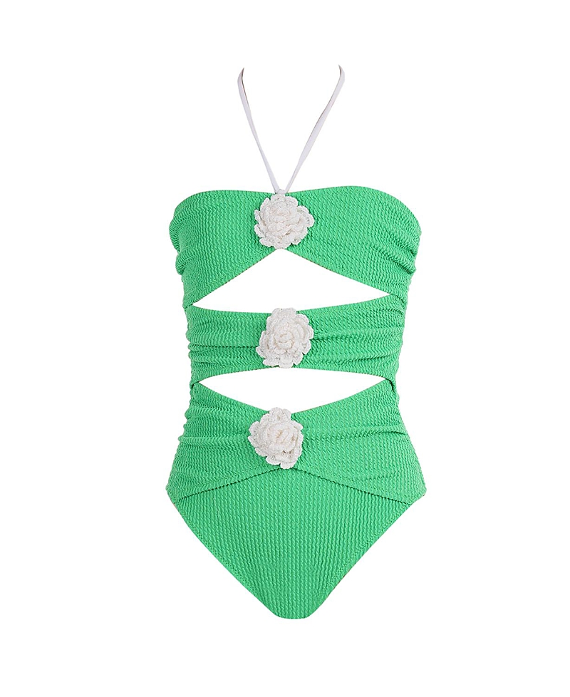 Nessi Byrd Girls' Clodia One-piece Swimsuit - Little Kid, Big Kid In Green