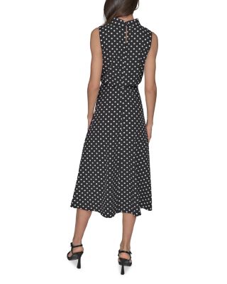 Mock Neck Midi Dress