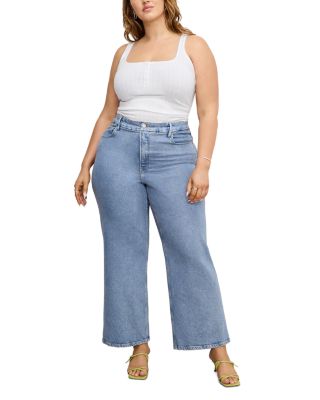 Soft Tech Good Skate Wide Leg Crop Jeans in Indigo860