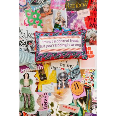 Control Freak Needlepoint Decorative Pillow