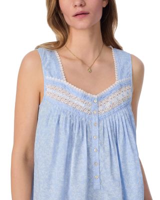 Sleeveless Floral Short Chemise