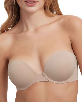 Breathless Strapless Plunge Push Up Bra