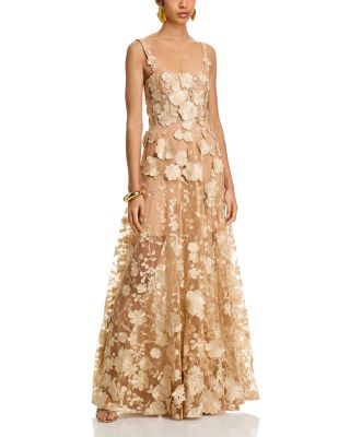 BRONX AND BANCO - Jasmine 3D Floral Gown