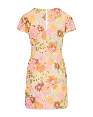 Rowen Floral Blossom Sequined Dress