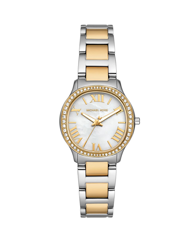 Michael Kors Petite Sage Watch, 31mm In White/two Tone