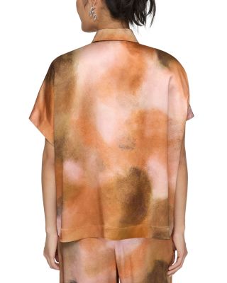 Oversized Silk Dolman Sleeve Top