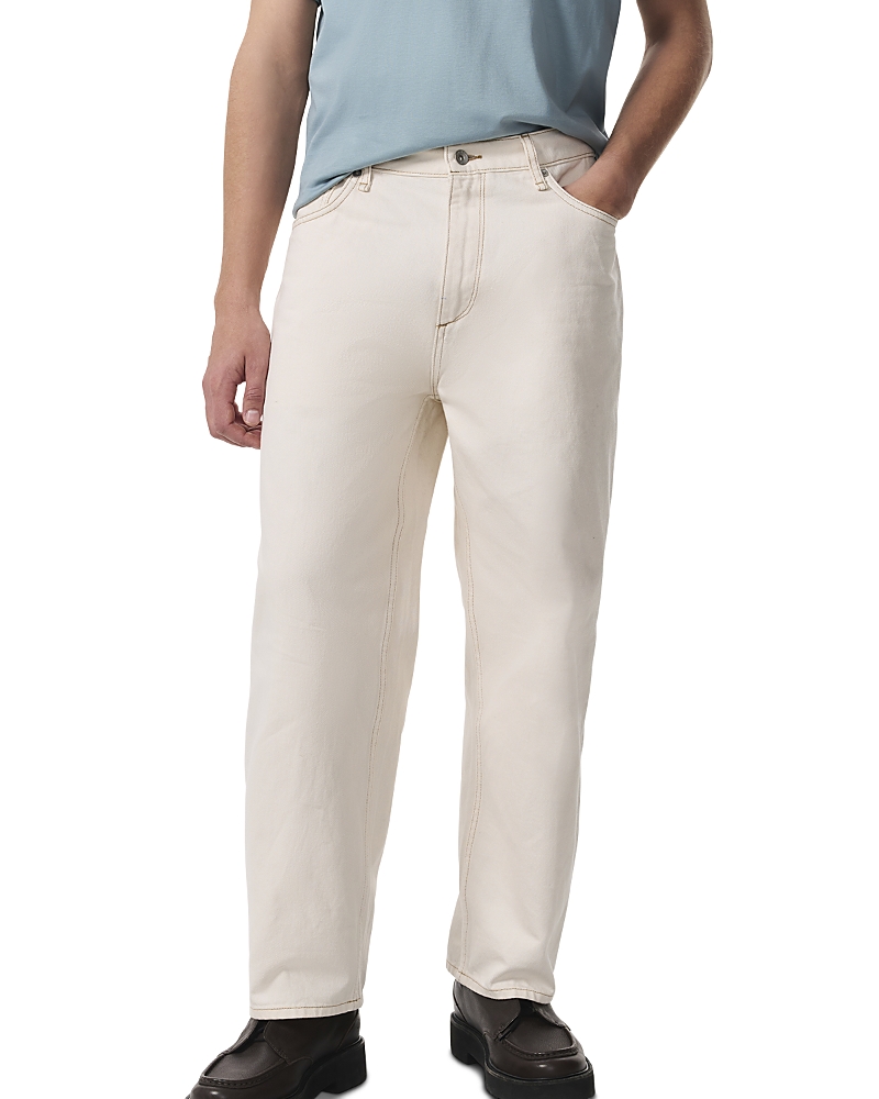 rag & bone rbBAGGY Fit Authentic Rigid Jeans in Ecru