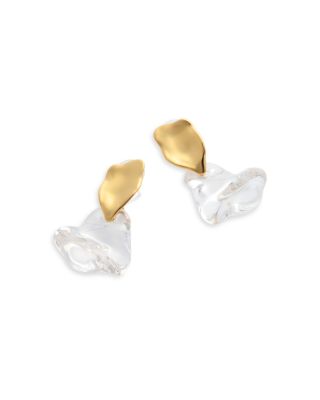 Liquid Lucite Wafer Earrings