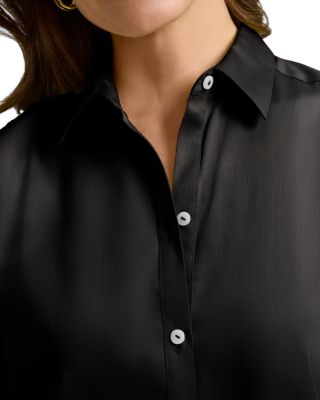 Scarlett Long Sleeved Matte Sateen Shirt