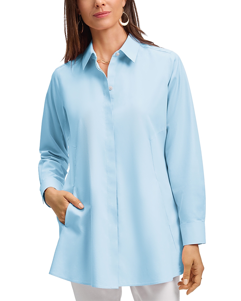 Foxcroft Cici Cotton Non-Iron Tunic Shirt