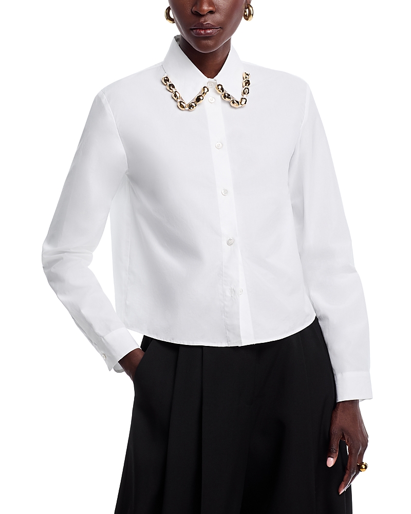 Fabiana Filippi Embellished Shirt In White