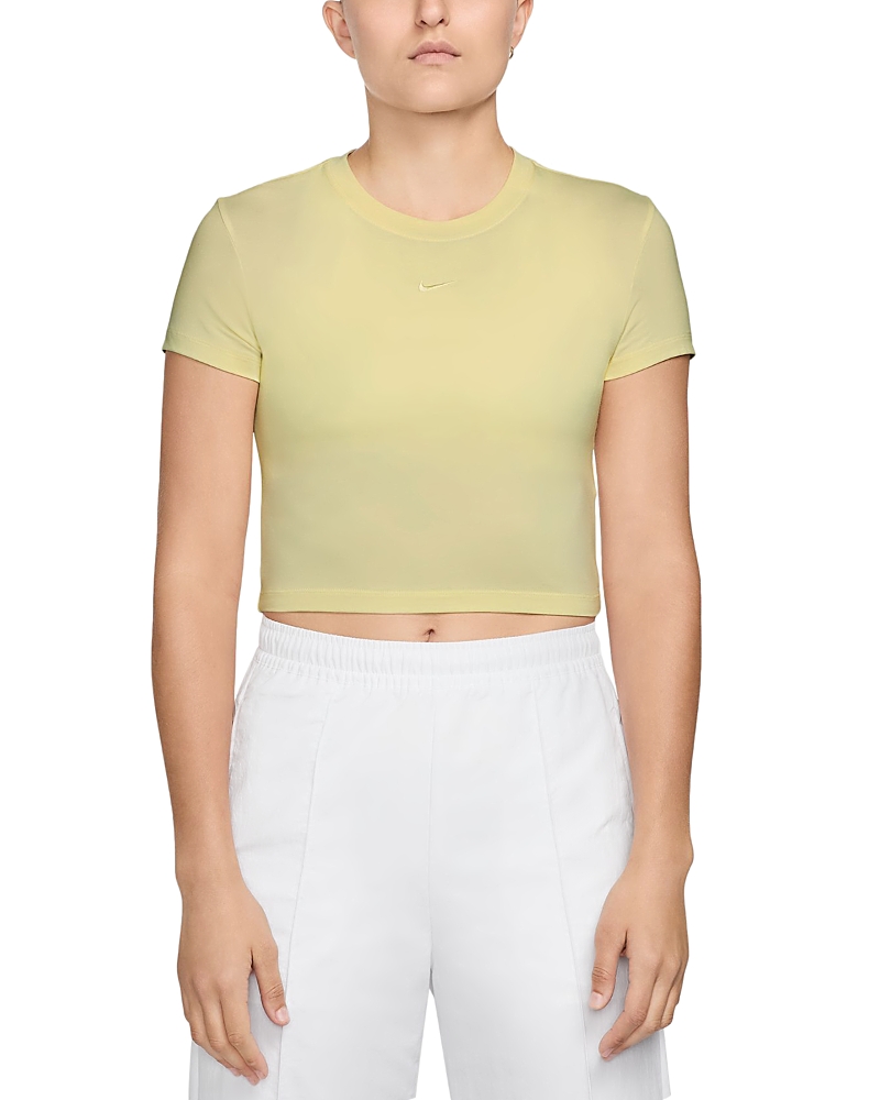 Nike Relaxed Cropped Tee In Alabaster